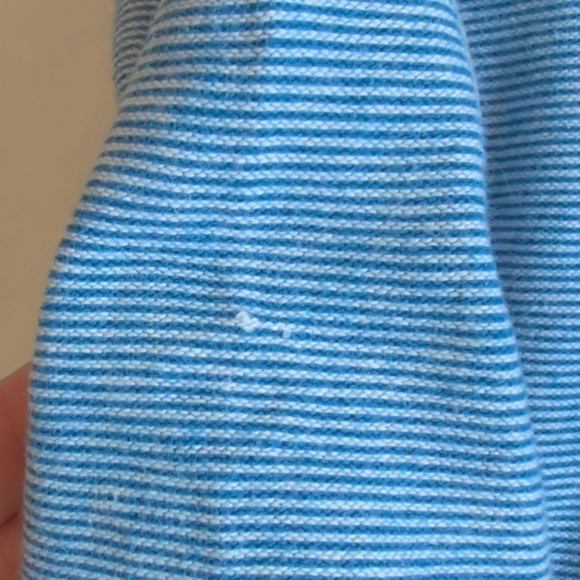 H&M blue striped preppy button down cardigan sweater 1.5-2 YRS baby boy - Picture 8 of 9